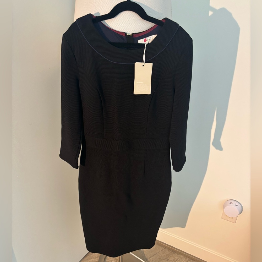 Boden Black Long Sleeve Dress